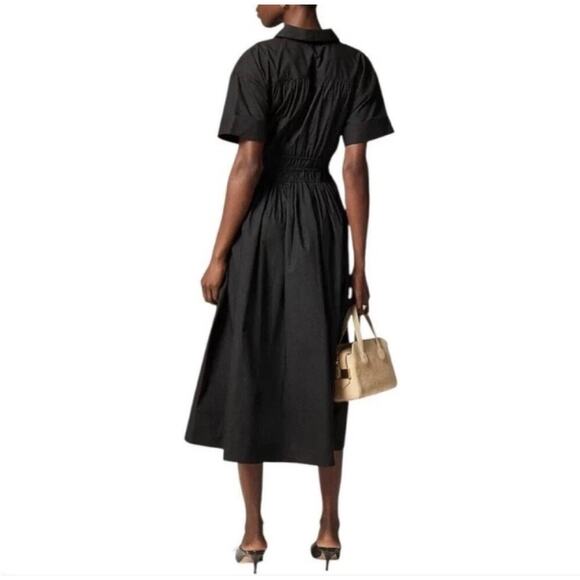 J. Crew Elena Shirt Dress Black Size 8 - Picture 2 of 9